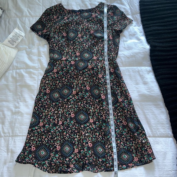 J Crew Factory Short Sleeve Flutter Dress - Picture 11 of 13
